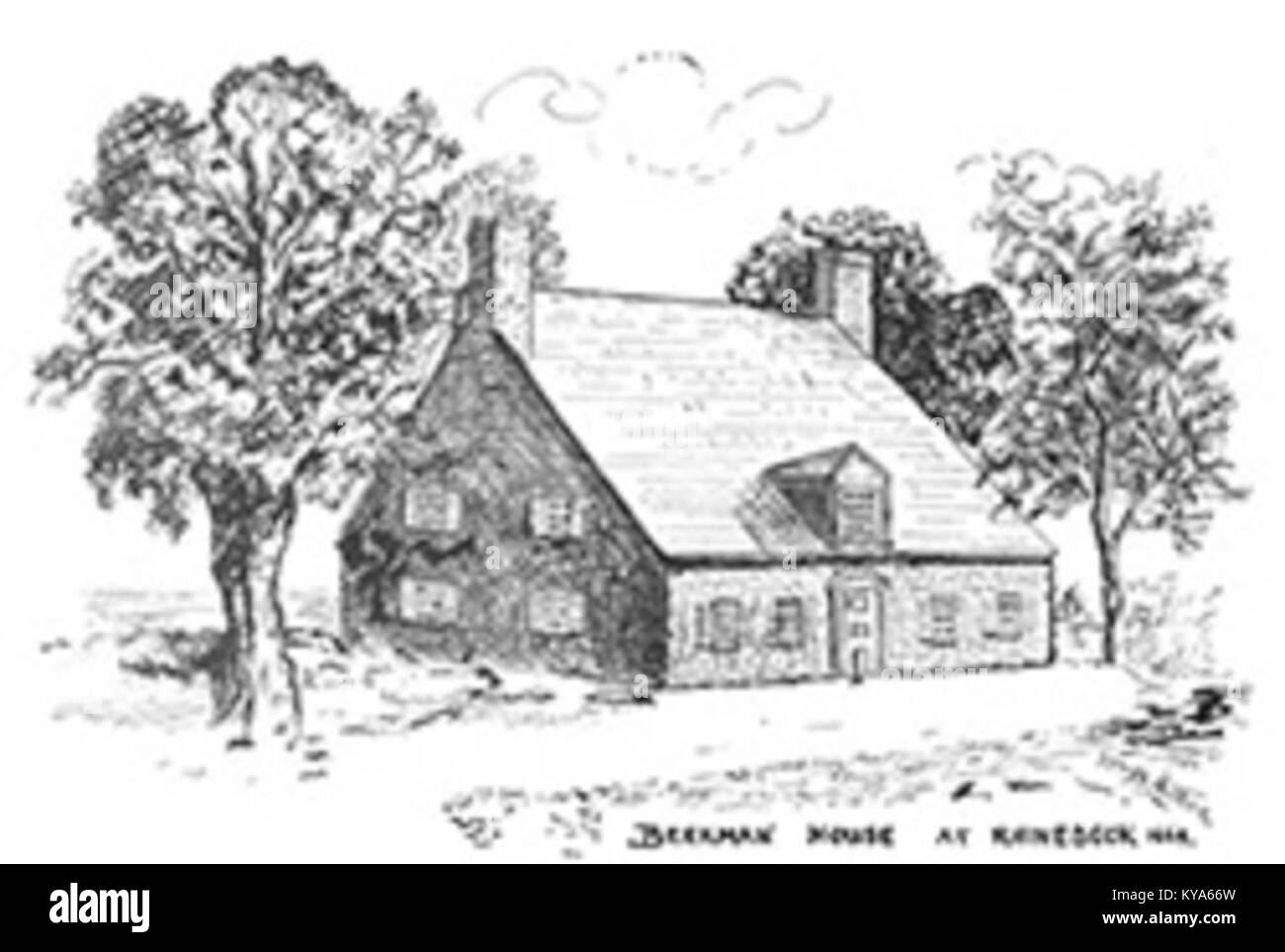 Wilhelmus Beekman home at Rhinebeck, NY Stock Photo Alamy