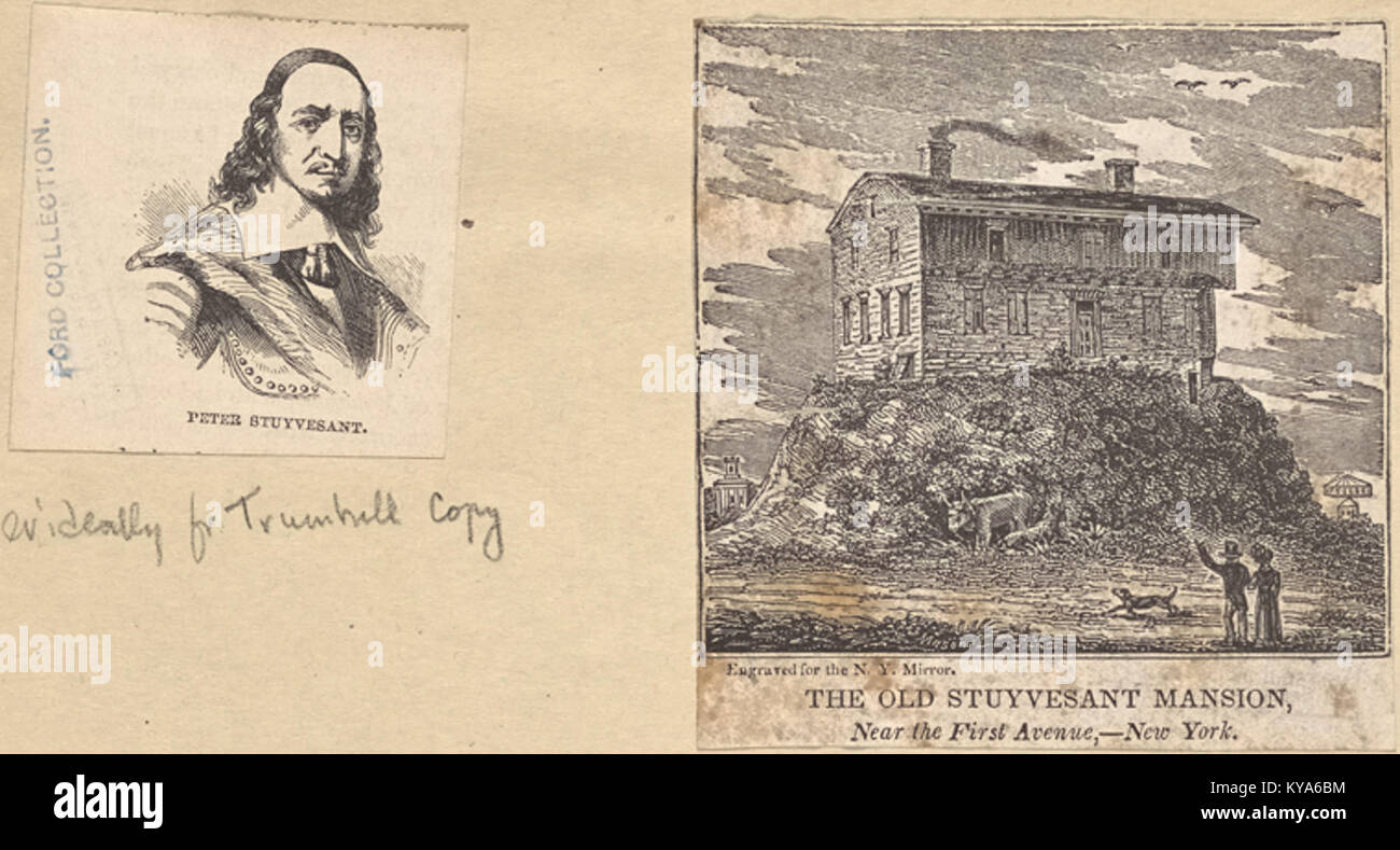 The old stuyvesant mansion, near First Avenue,New York Stock Photo