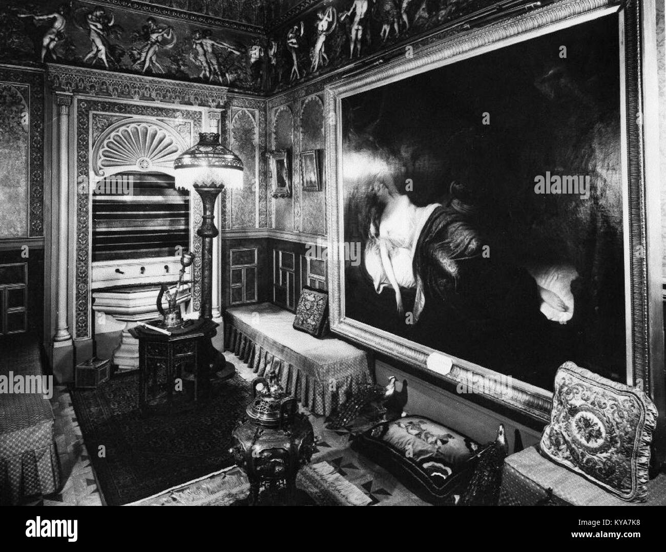 Turkish room, Château Dufresne Stock Photo Alamy