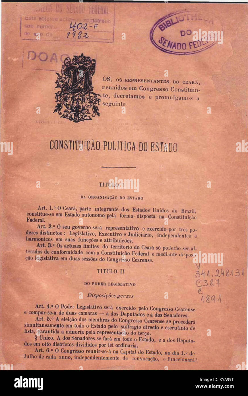 Preamble of the Political Constitution of the State of Ceará, Brazil ...