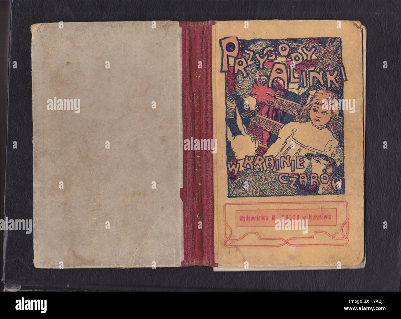 Przygody Alinki w Krainie Cudów (Alinka's Adventures in the Land of Wonders) is a 1910 Polish children's book. The story follows Alinka as she embarks on imaginative and whimsical adventures in a fantastical world. Stock Photo