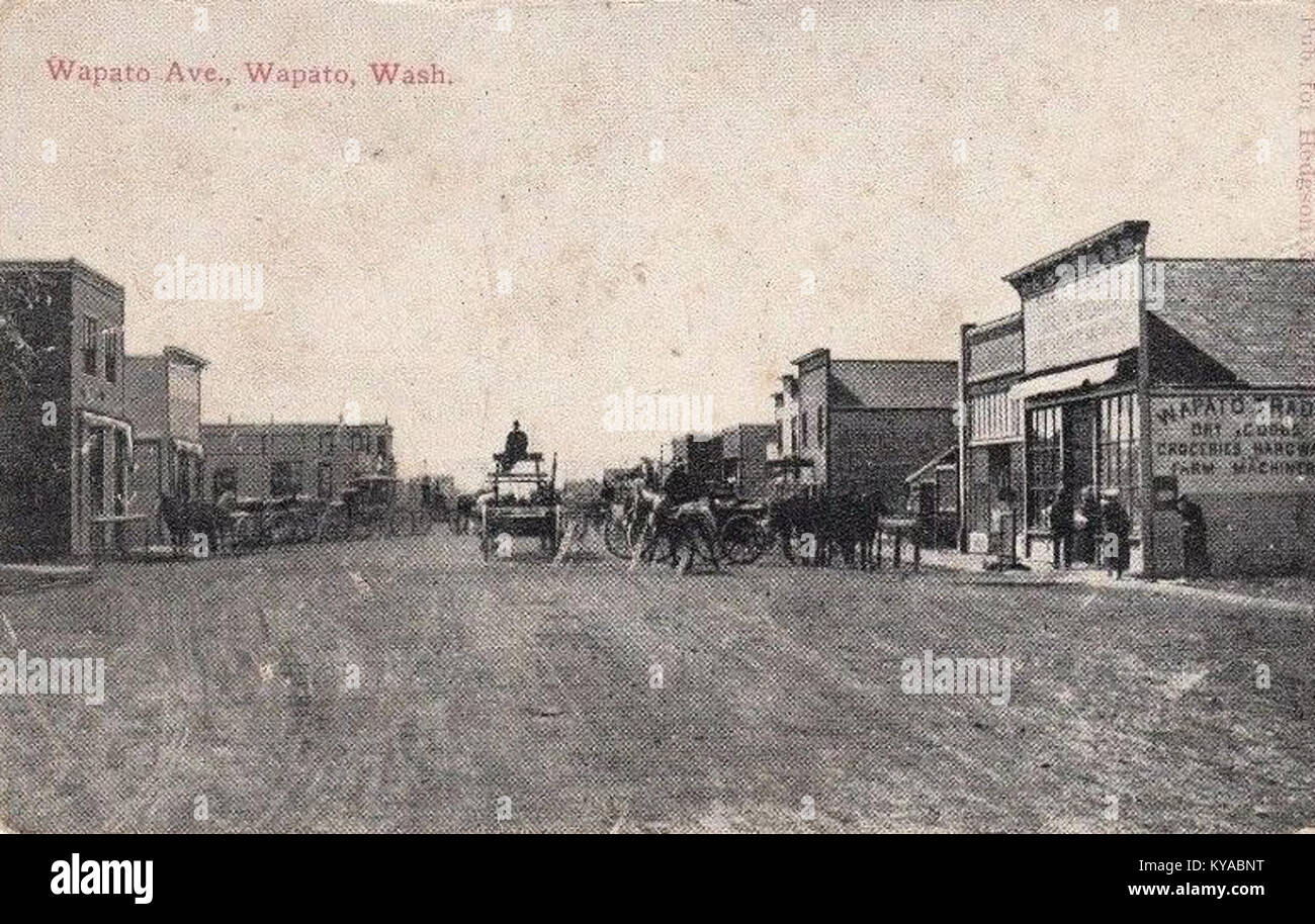Wapato, Washington (postcard Stock Photo Alamy