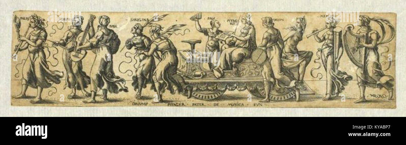 Renaissance music engraving hi-res stock photography and images