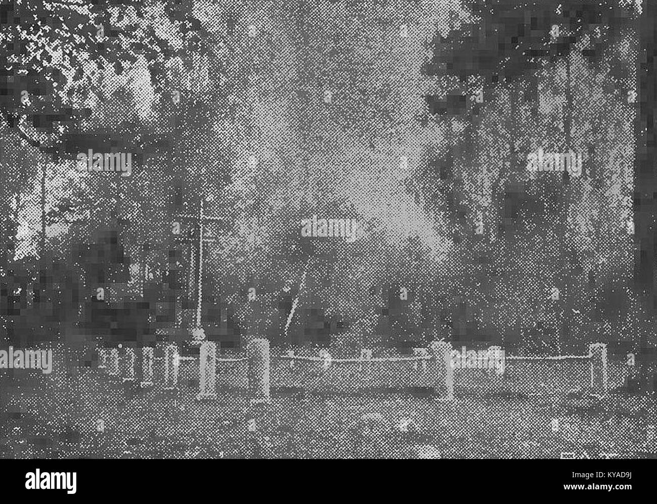 Mass grave of January Uprising Insurgents 1863 near Zaborów Leśny (1932) Stock Photo