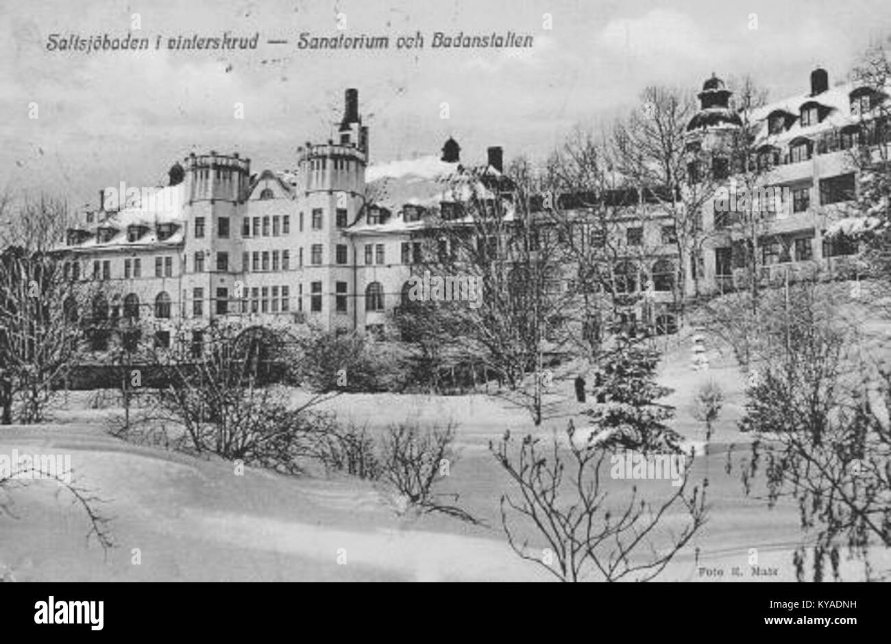 Saltsjöbadens Badhotell 1917 Stock Photo