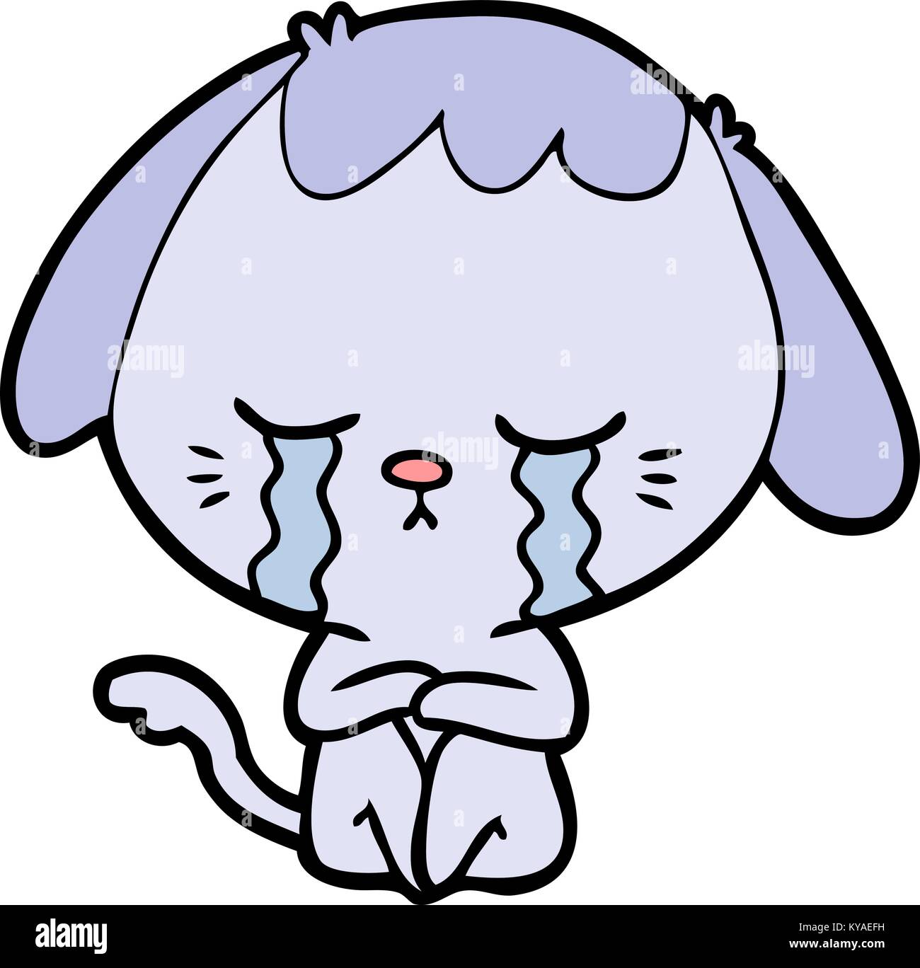 cartoon crying dog Stock Vector Image & Art - Alamy