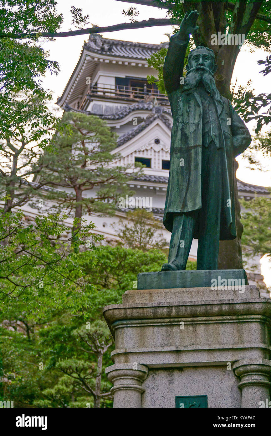 Statu of Itagaki taisuke - 板垣退助像 - panoramio Stock Photo