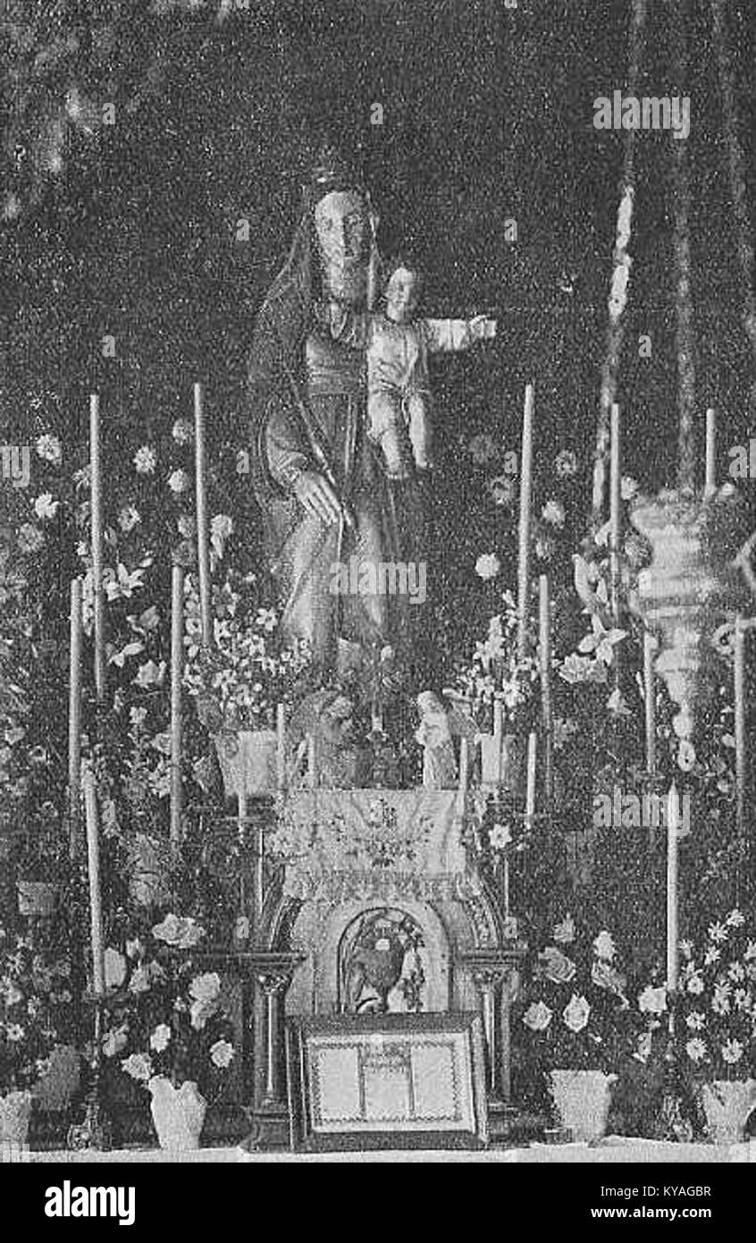 Matka Boska Królowa Korony Polskiej in chapel in Miejsce Piastowe Stock Photo