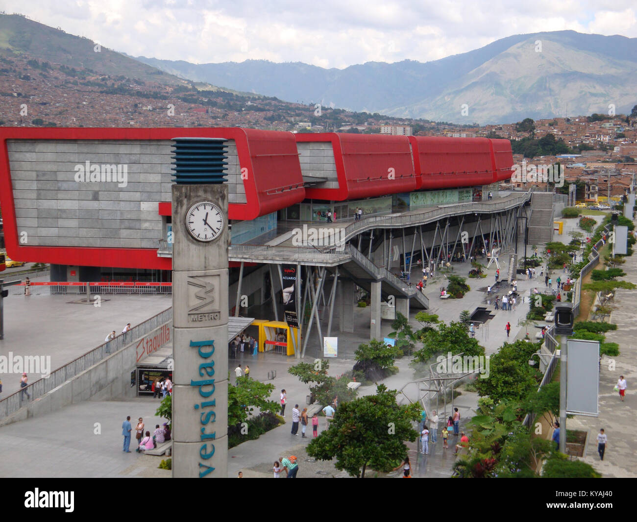 Parque Explora. from Metrostation Universidad, Medellín Stock Photo