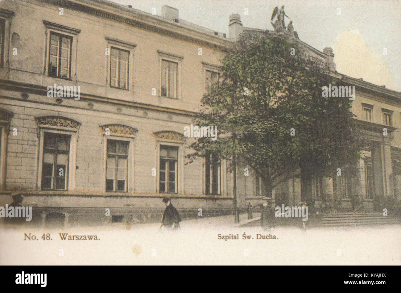 Szpital św. Ducha w Warszawie ul. Elektoralna 1908 Stock Photo