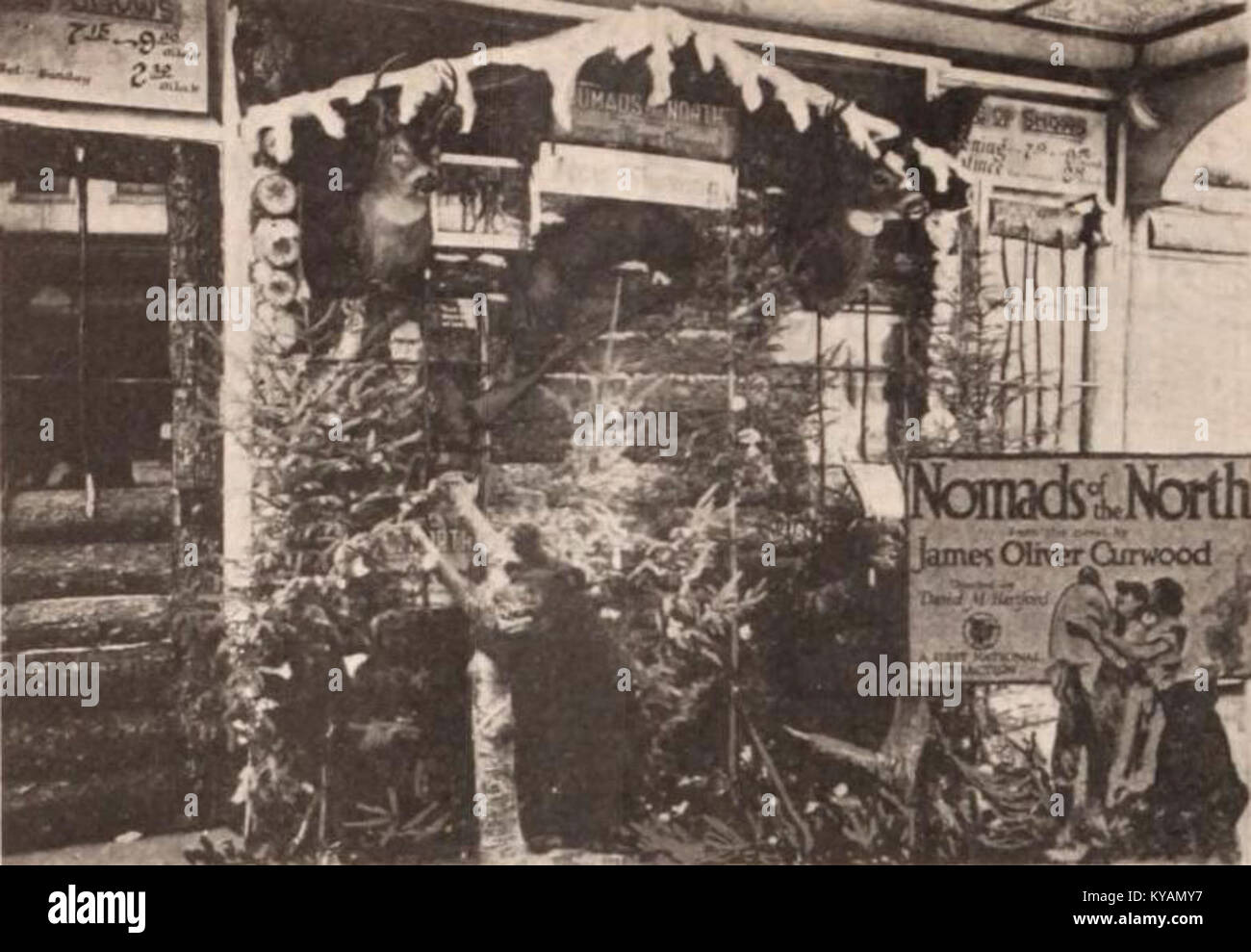 Nomads of the North (1920) - Loyalty Theater, International Falls, Minnesota Stock Photo