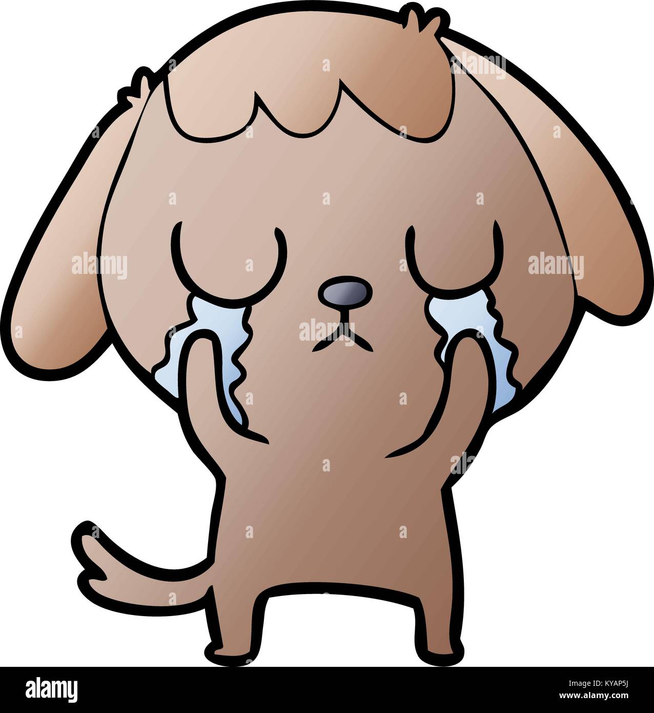 cute cartoon dog crying Stock Vector Image & Art Alamy
