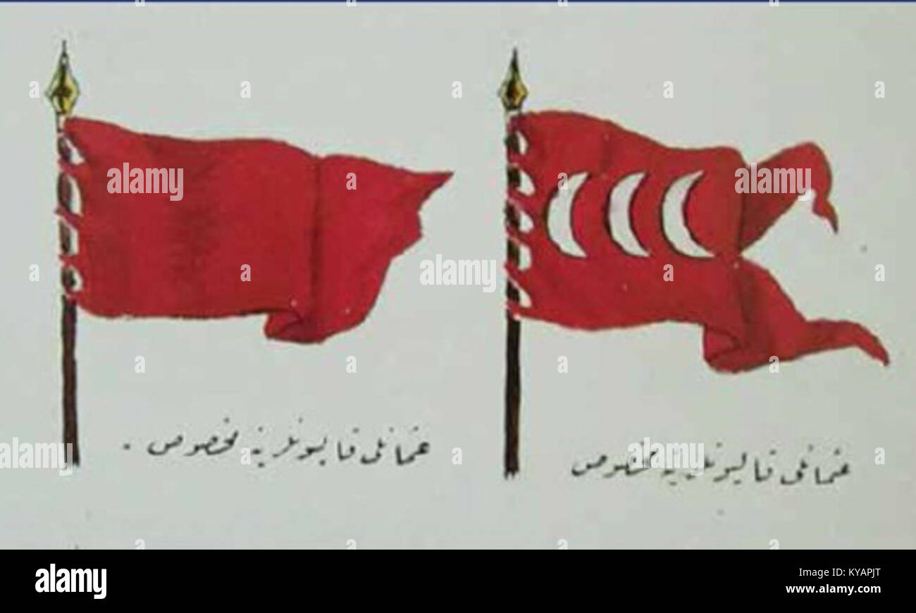 The 19th-century Ottoman Naval Flag represents the naval power of the ...