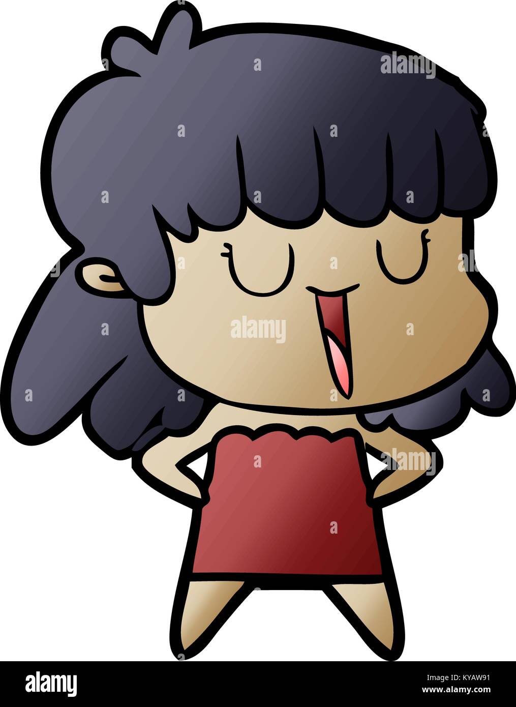 cartoon woman laughing Stock Vector Image & Art - Alamy