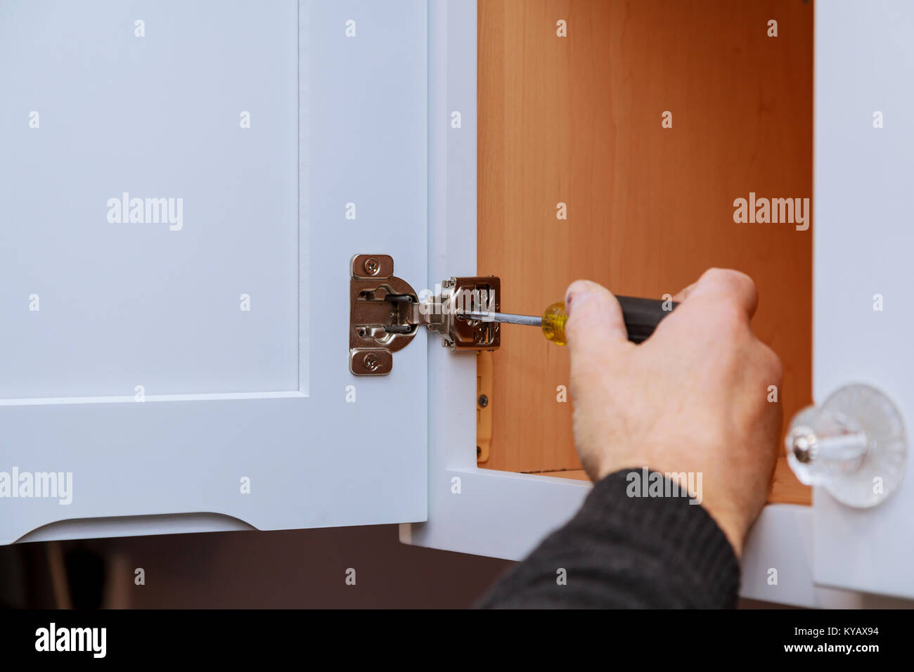 Adjusting Fixing Cabinet Door Hinge Adjustment On Kitchen Cabinets