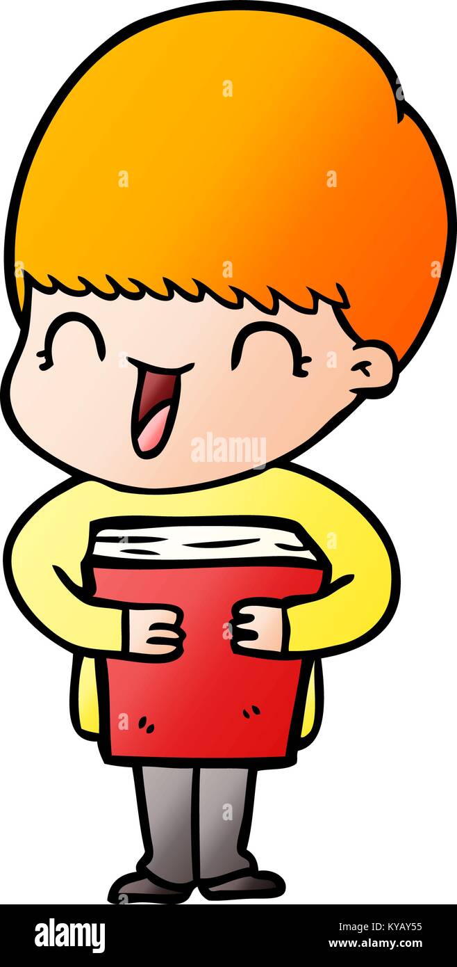 happy cartoon boy Stock Vector Image & Art - Alamy