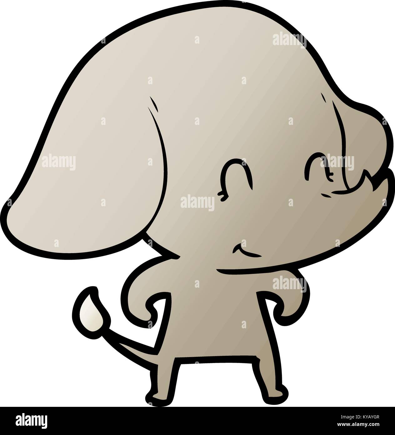 cute cartoon elephant Stock Vector Image & Art - Alamy