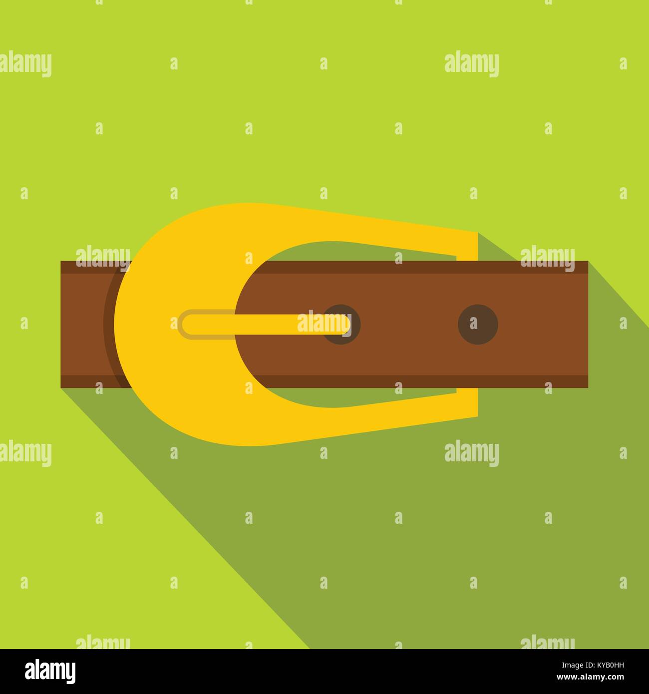 Brown belt icon. Flat illustration of brown belt vector icon for web on