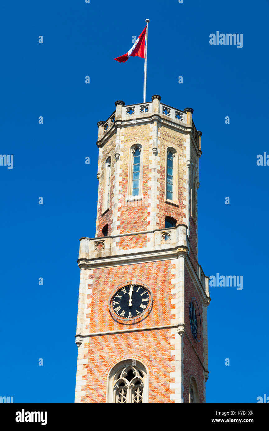 Tower of the Alte Post building in Hamburg, Germany. Stock Photo