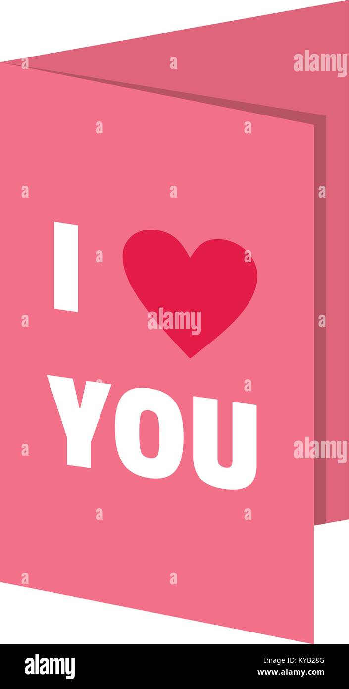 Valentines day card icon flat isolated on white background vector ...