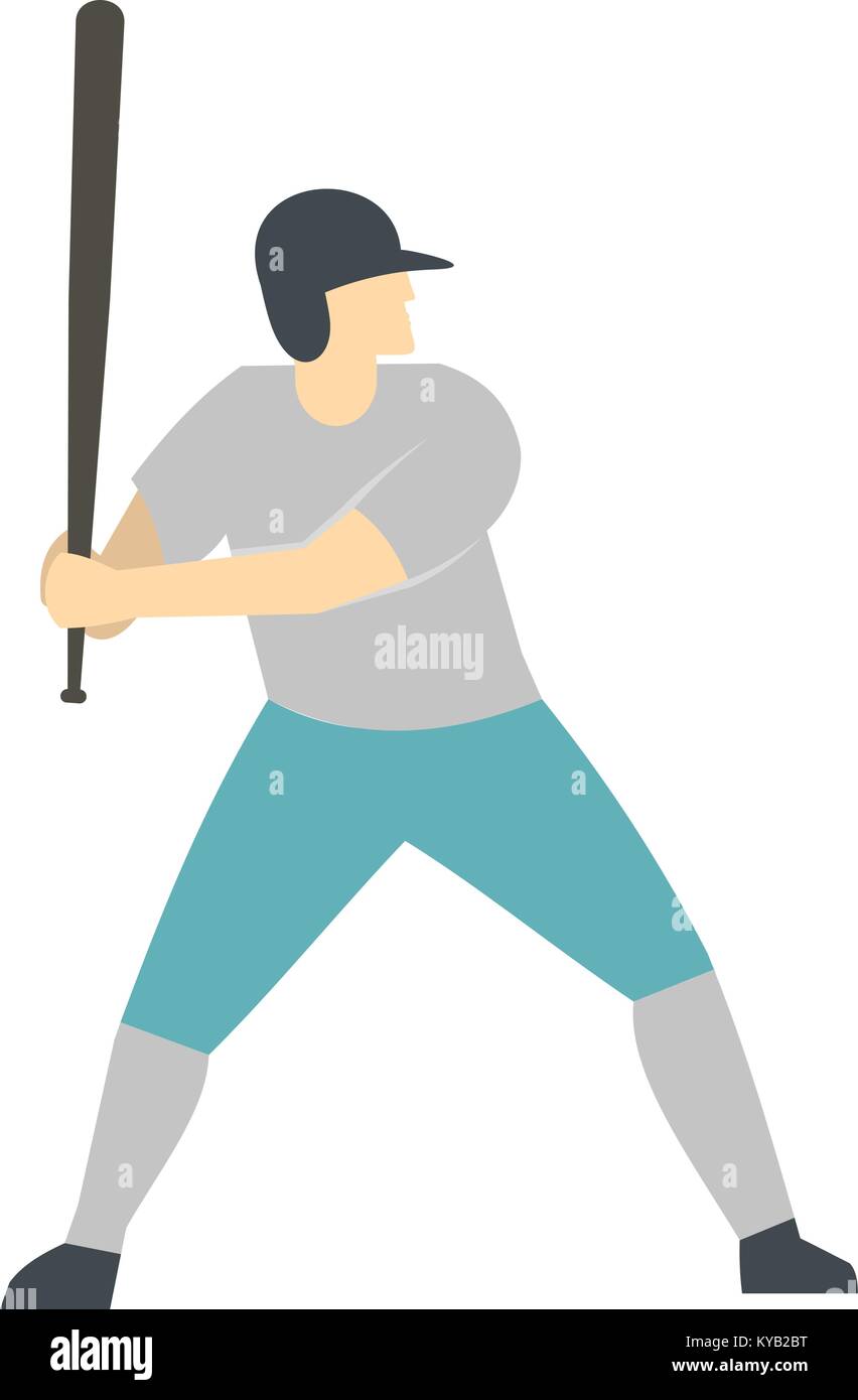 Baseball Catcher Sports Icon Flat Style Stock Vector by ©iconfinder  490793672