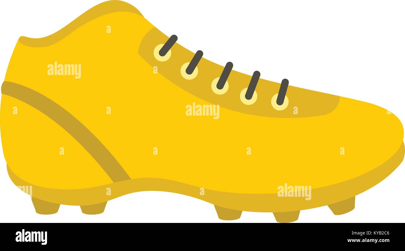 Football or soccer shoe icon flat isolated on white background vector ...