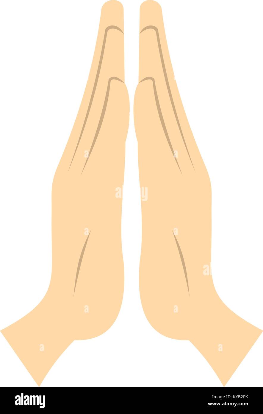 Prayer icon flat isolated on white background vector illustration Stock ...