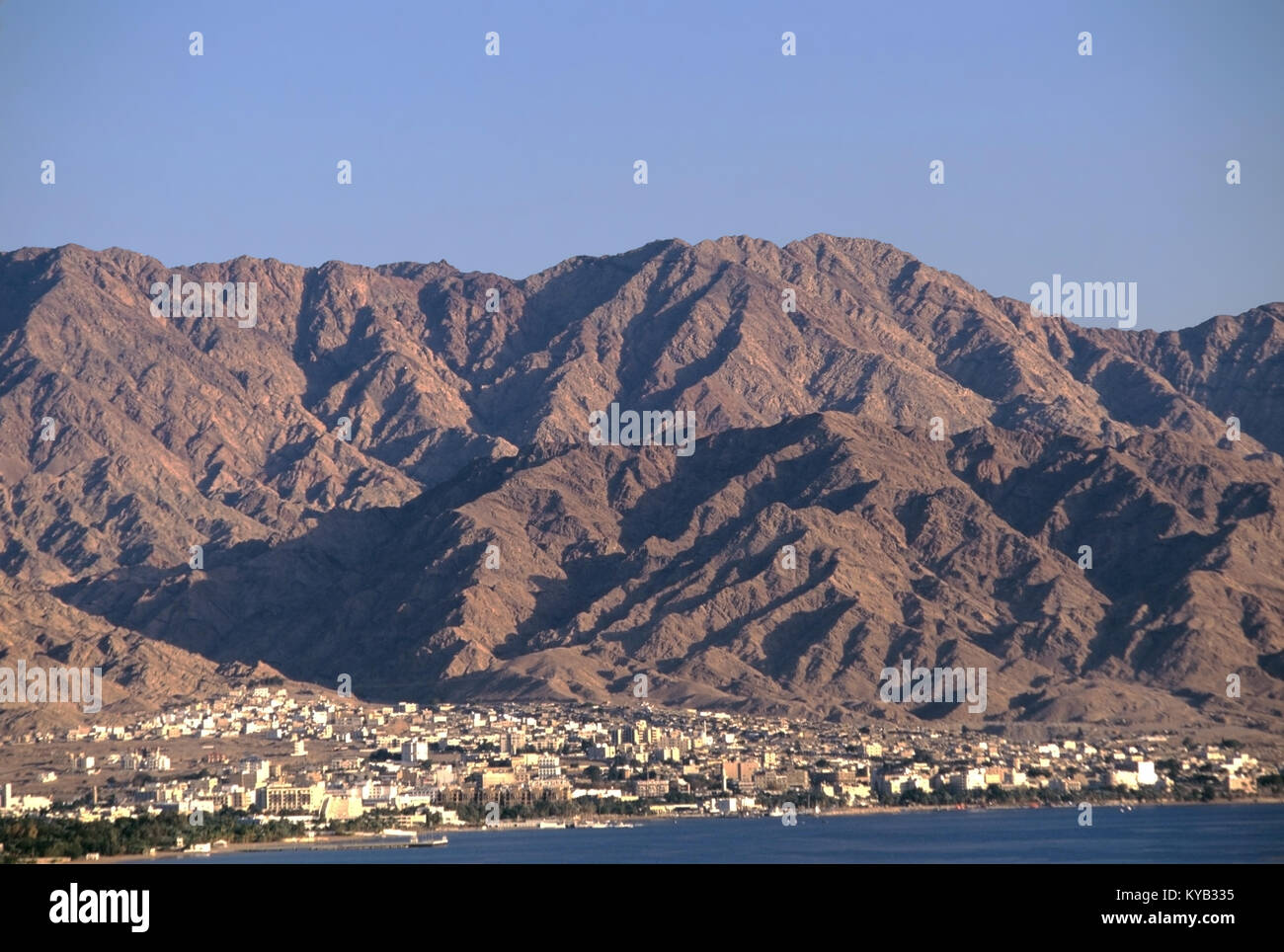 8003. Aqaba & the Edom Mountains, Ma'an Gov, Jordan Stock Photo