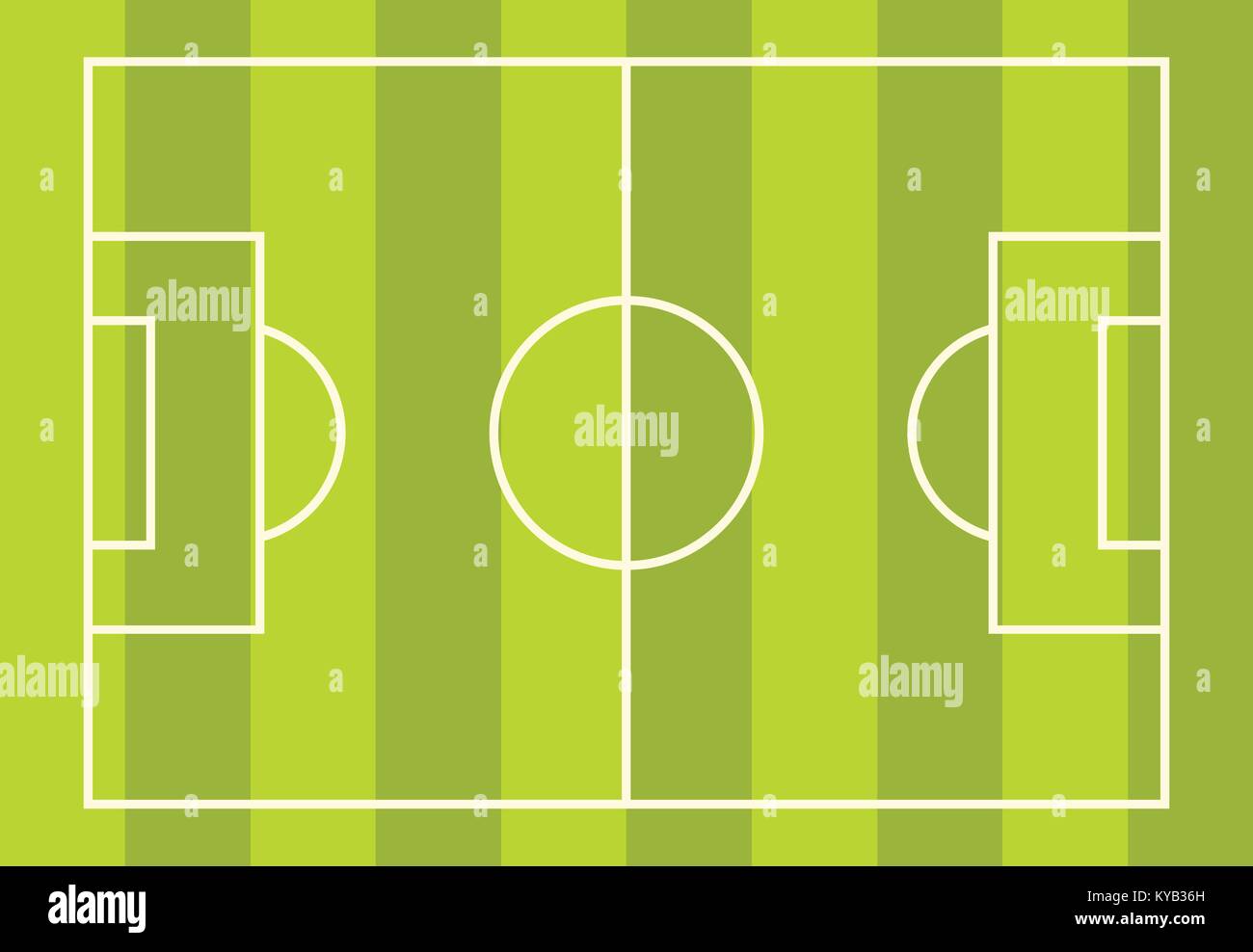 Football or soccer field icon flat isolated on white background vector ...