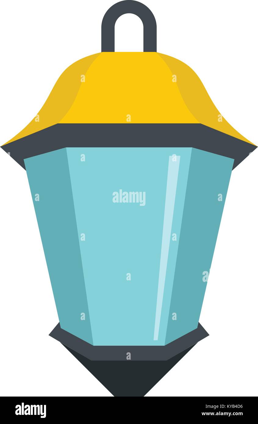 Street light icon flat isolated on white background vector illustration ...