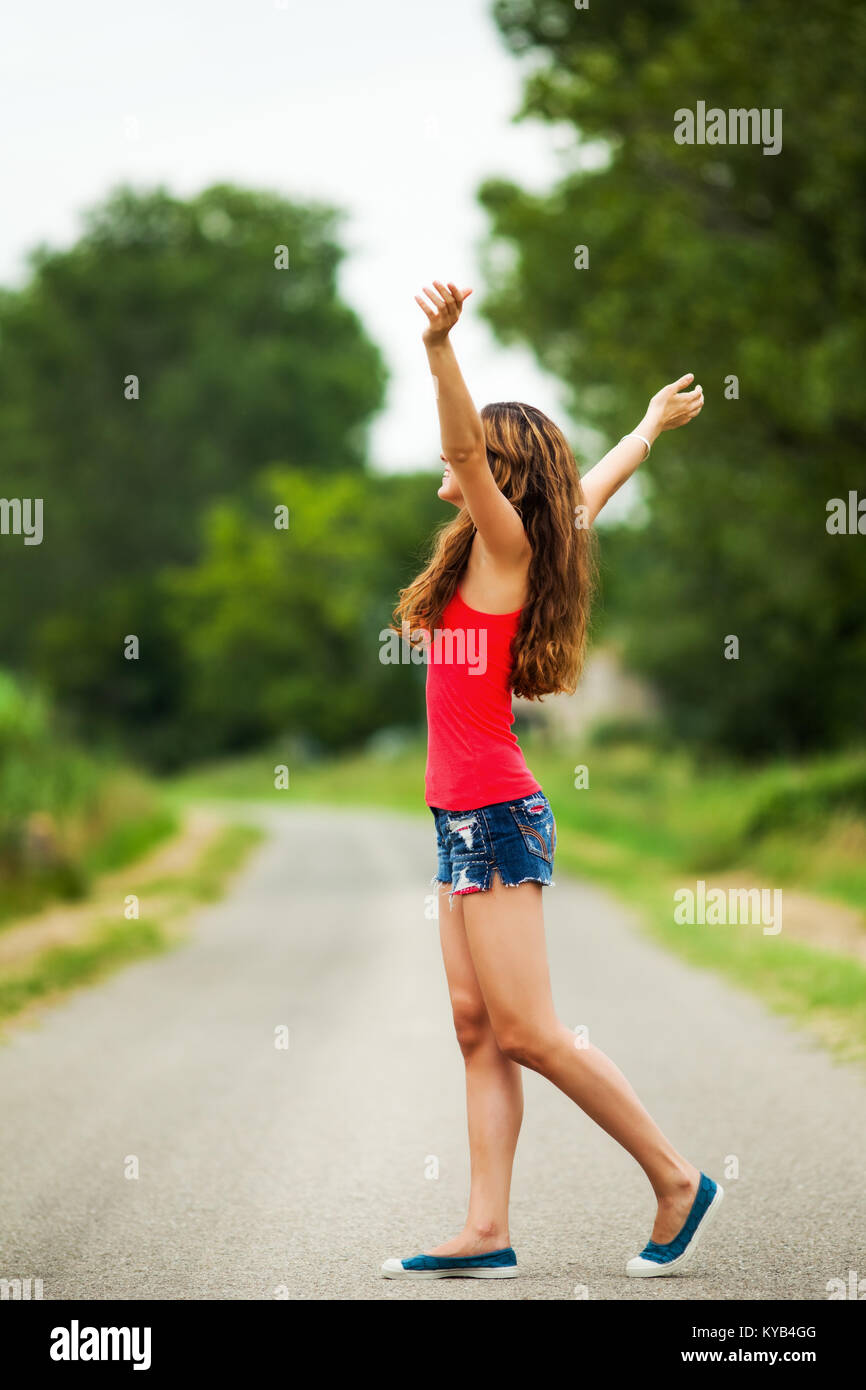 Happy teenager hi-res stock photography and images - Alamy