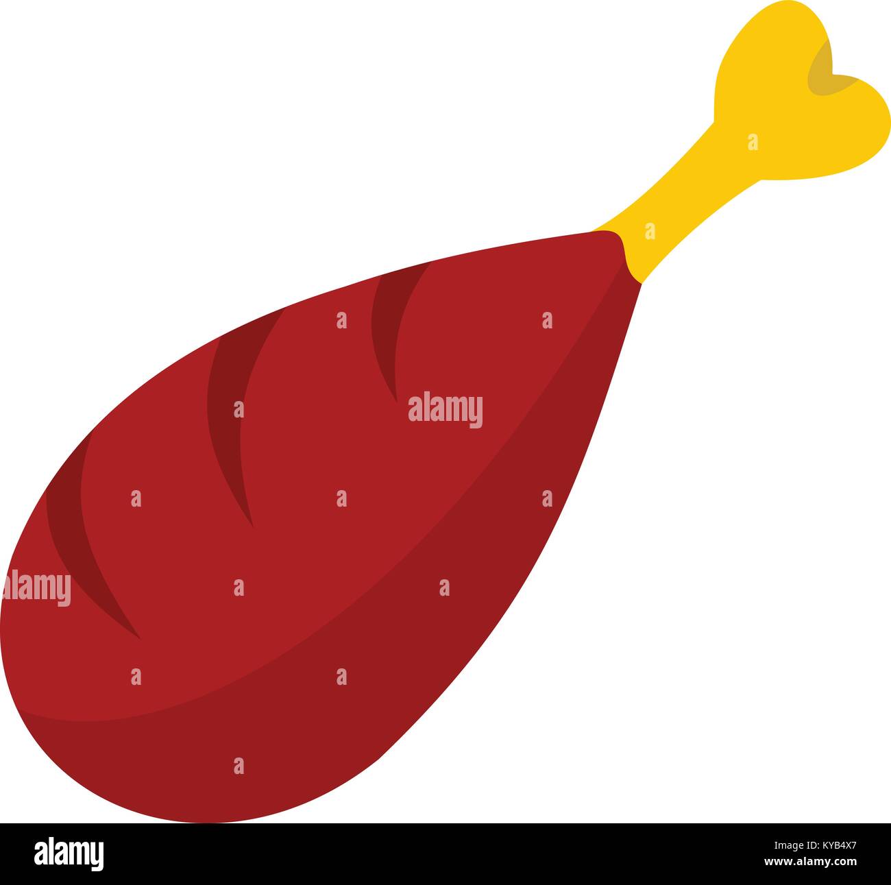 Chicken Meat On The Bone Icon Flat Isolated On White Background Vector it-has-been-proven-chicken-on-the-bone-recipes-are-juicy-and-flavorful