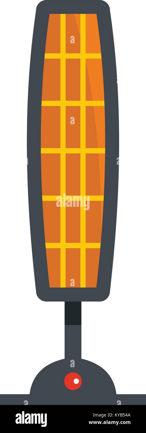 Ceramic heater icon flat isolated on white background vector ...