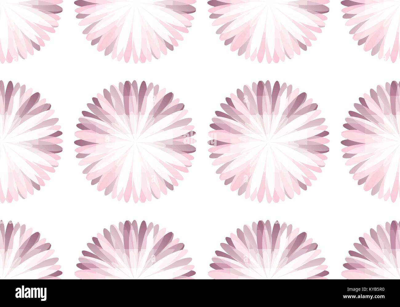 Simple vector seamless pattern with pink flowers Stock Vector Image ...