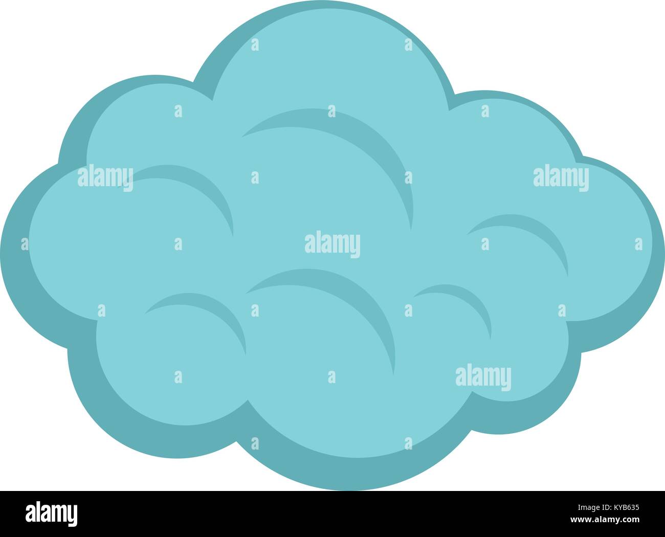 Summer cloud icon isolated Stock Vector Image & Art - Alamy