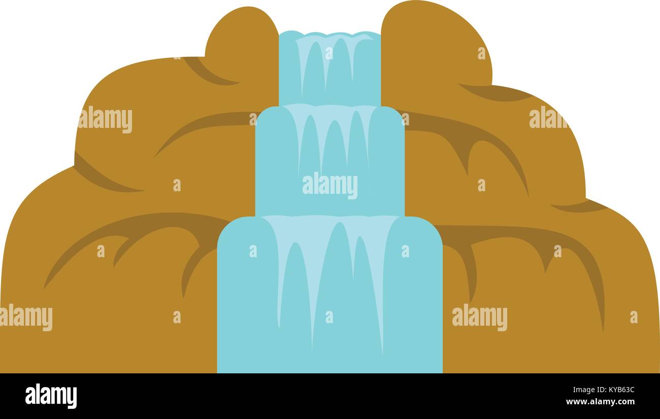 Waterfall icon isolated Stock Vector Image & Art - Alamy