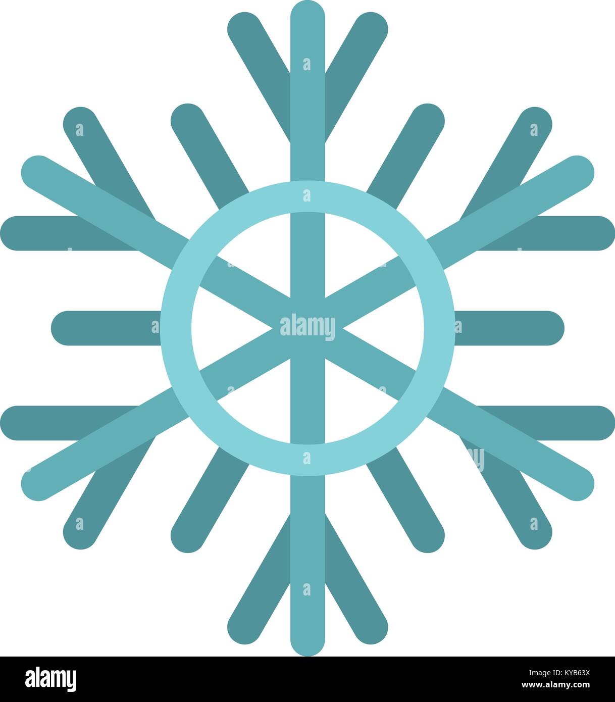 Snowflake icon isolated Stock Vector Image & Art - Alamy