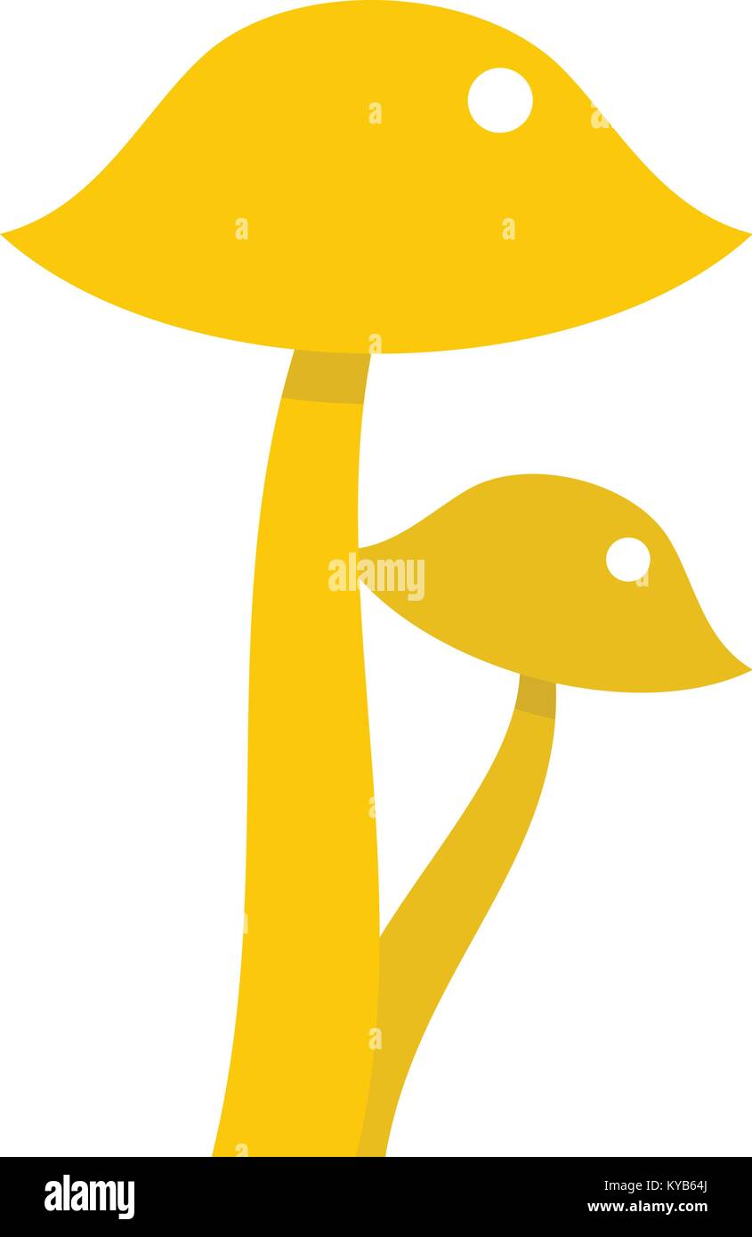 Honey fungus icon isolated Stock Vector