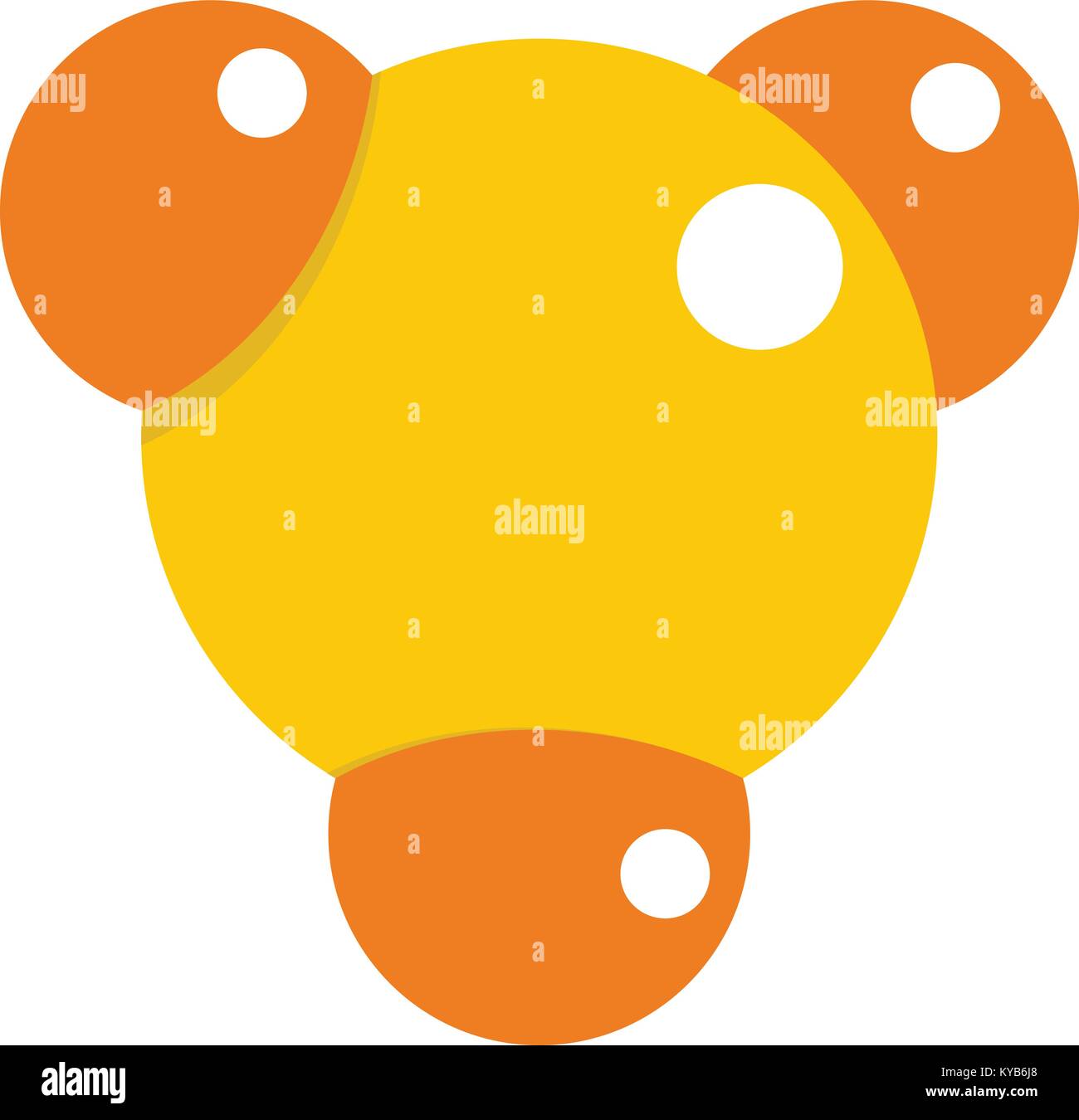 Yellow molecule icon isolated Stock Vector Image & Art - Alamy