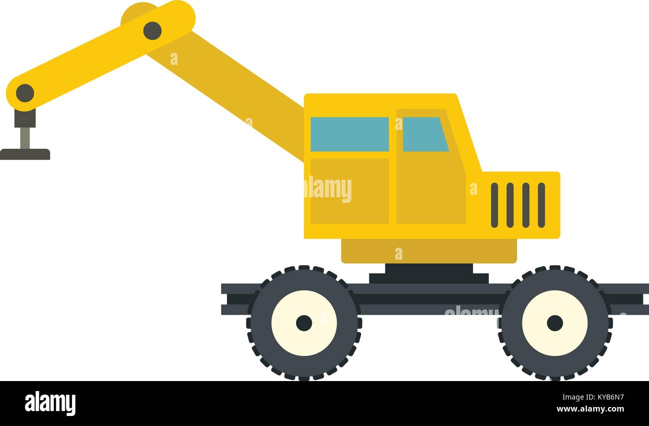 Crane truck icon isolated Stock Vector Image & Art - Alamy