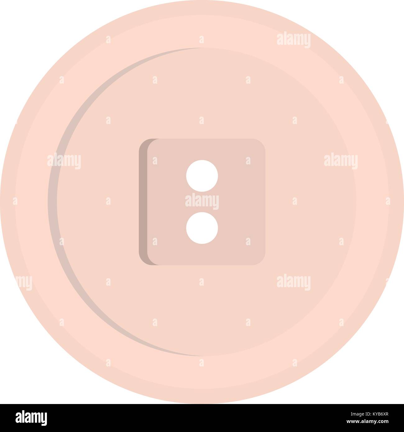 White sewing button icon isolated Stock Vector Image & Art - Alamy