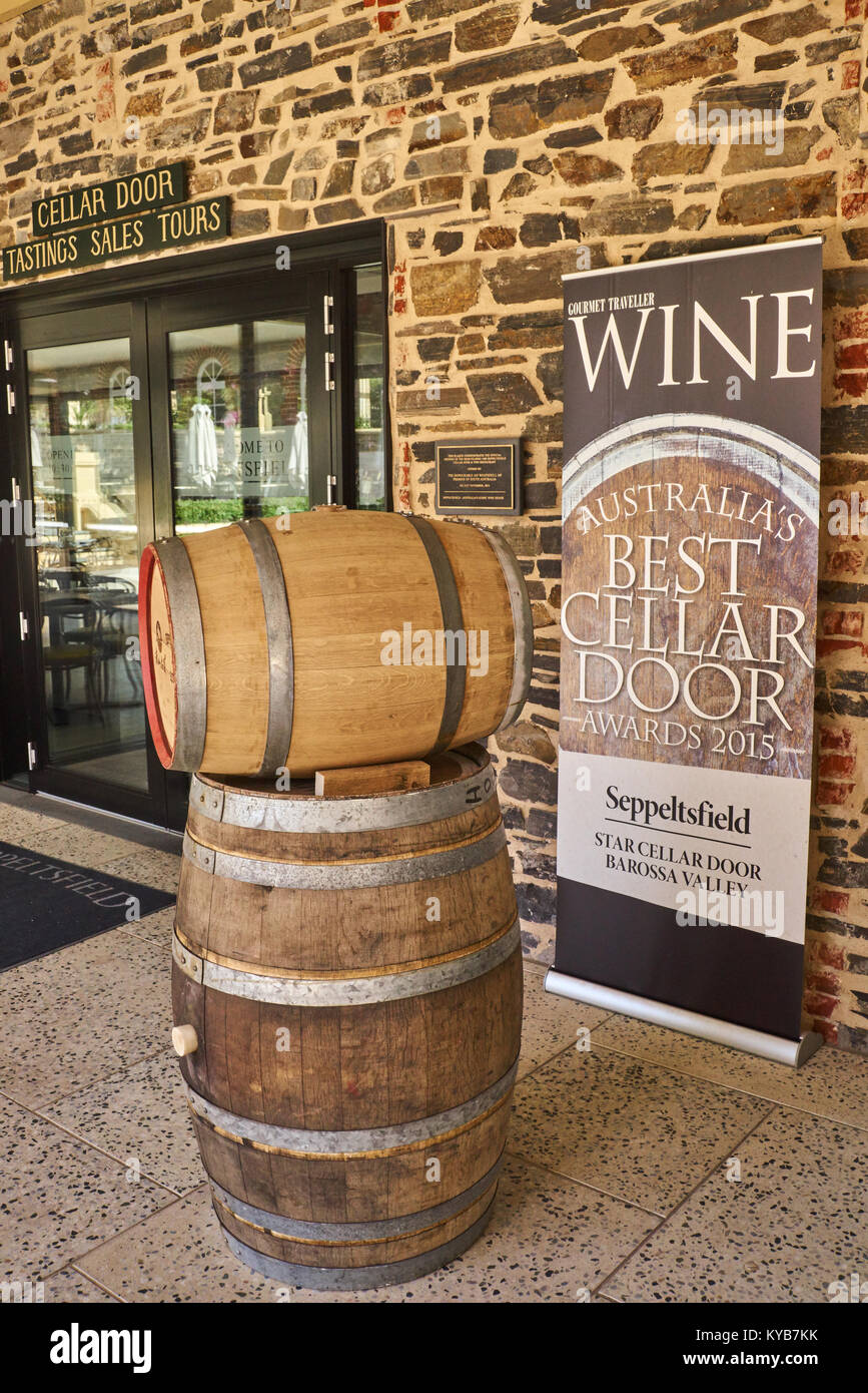 Seppeltsfield Winery in the renowned wine region of Barossa Valley, South Australia, Australia Stock Photo