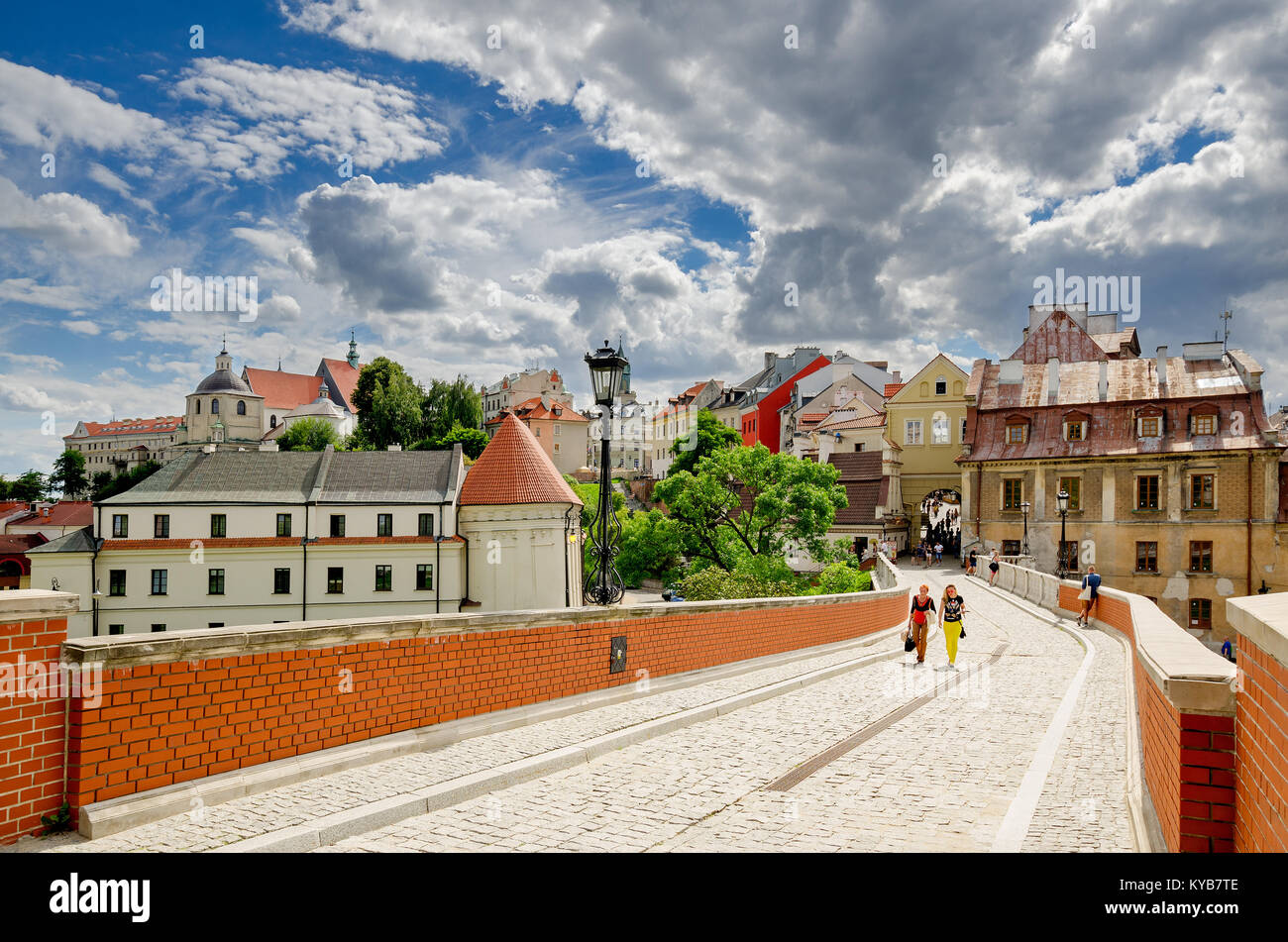 Old town district in Lublin, Poland, Europe Stock Photo