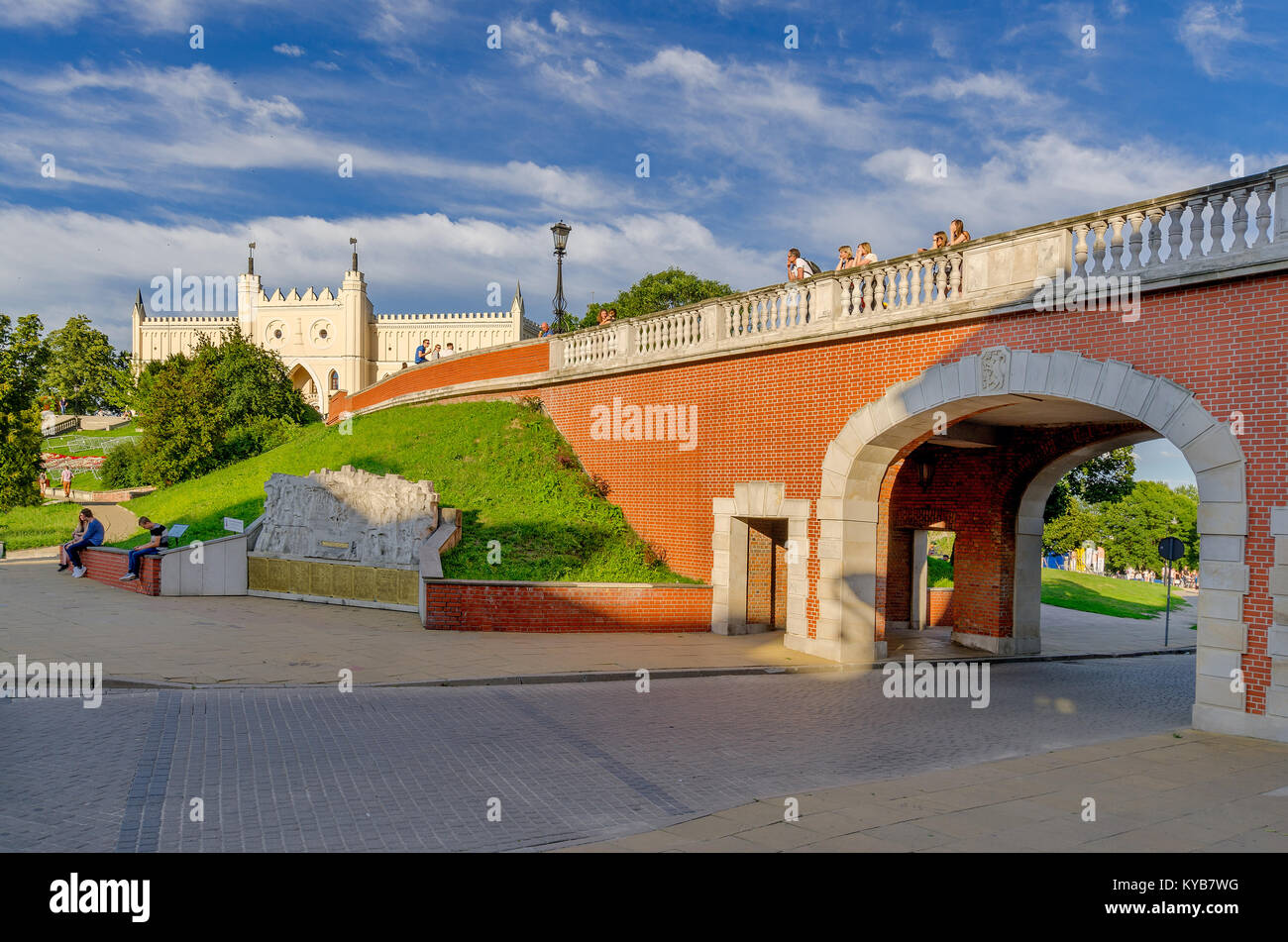 Zamkowy square, Royale Castle, Lublin, Poland, Europe Stock Photo