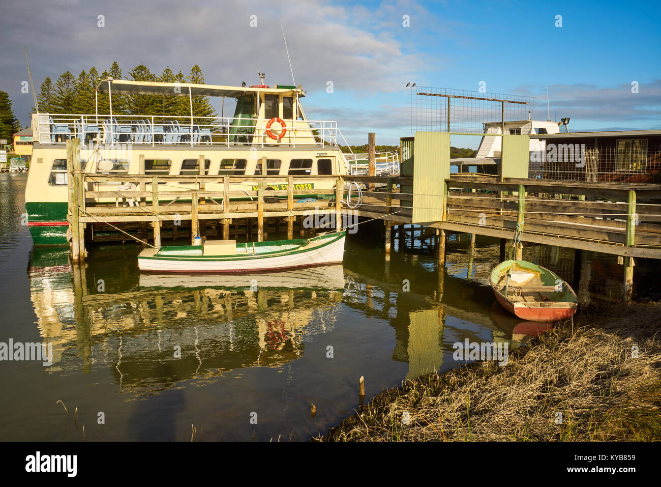 Nelson Boat Hire  in Victoria, Australia Stock Photo