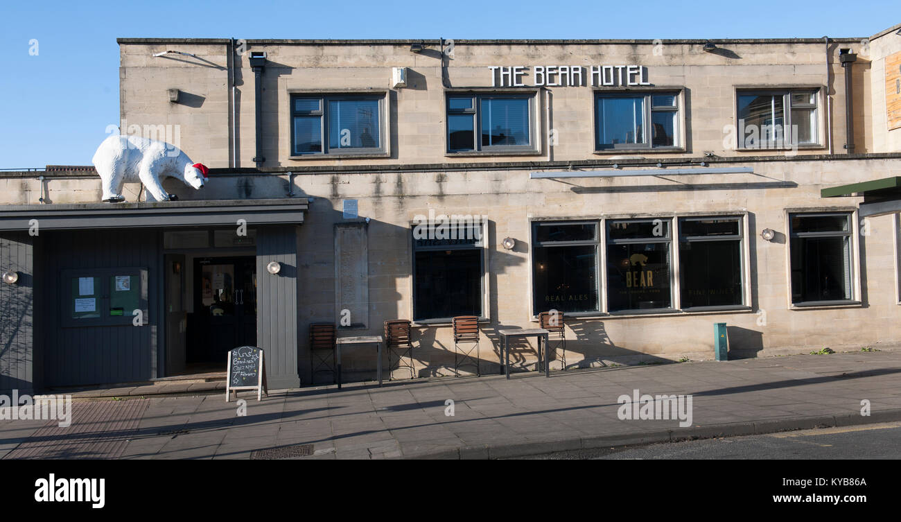 The Bear Hotel public house Wellsway, Bath, Somerset, England, UK