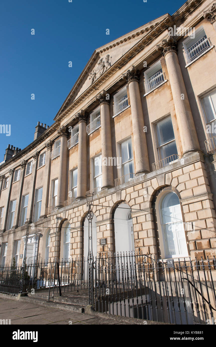 Town Housing in Camden Crescent, Bath, Somerset, England, UK