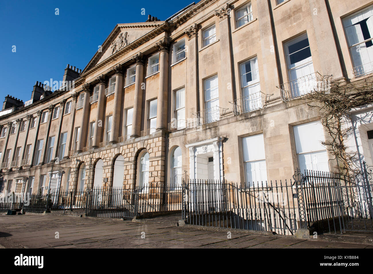 Town Housing in Camden Crescent, Bath, Somerset, England, UK
