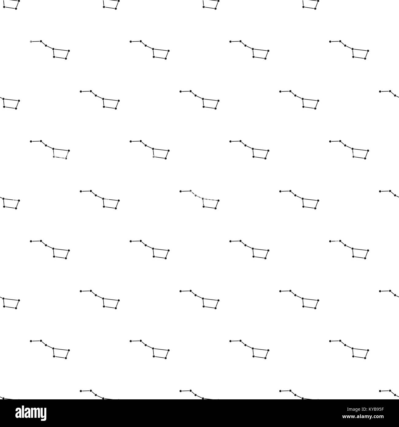 The Great Bear constellation pattern vector Stock Vector