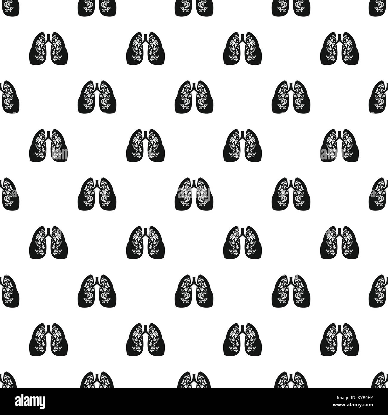 Lungs pattern vector Stock Vector